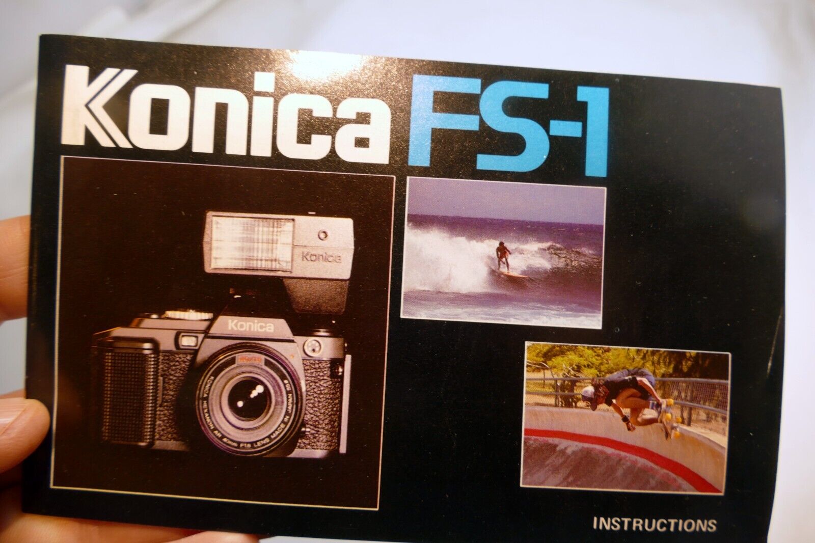 Konica FS-1 Camera guide instruction manual  1980