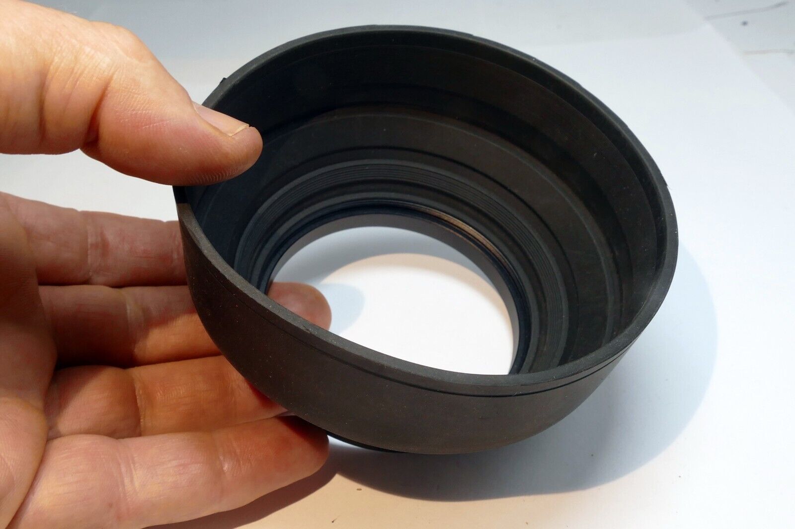 72mm rubber lens hood 3-way collapsible double threaded wide angle telephoto
