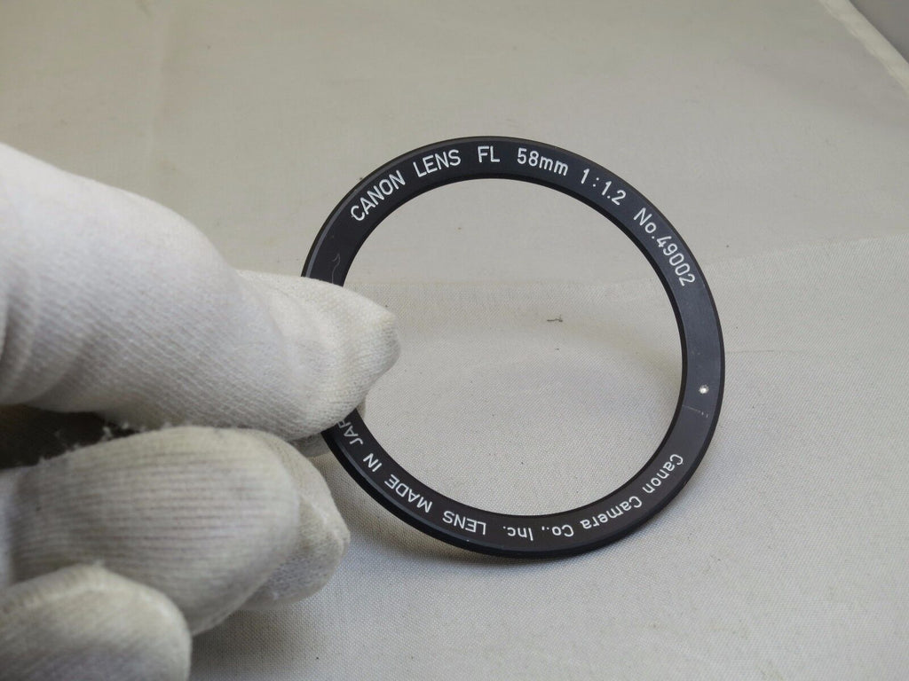 Canon Lens FL 58mm f1.2 Lens Logo Decal ring only (lens part)