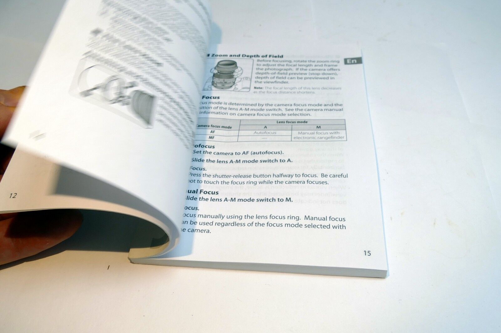 Nikon AF-S 55-300mm f4.5-5.6 VR ED Nikkor Lens  Instruction Guide (EN) Manual