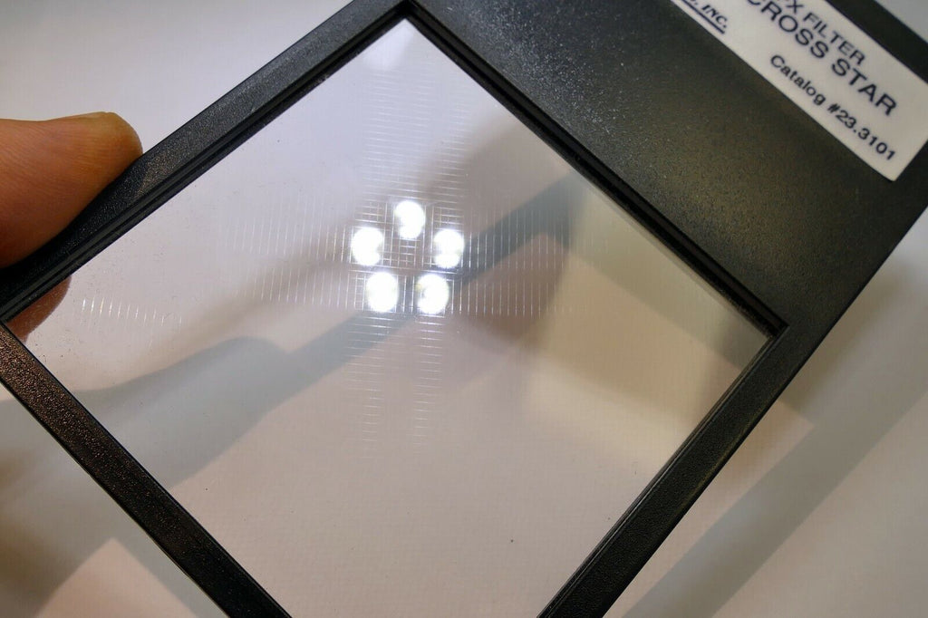 Lindahl 4-Point Cross Star CS Lens Filter drop in square 3X3" 23-3101