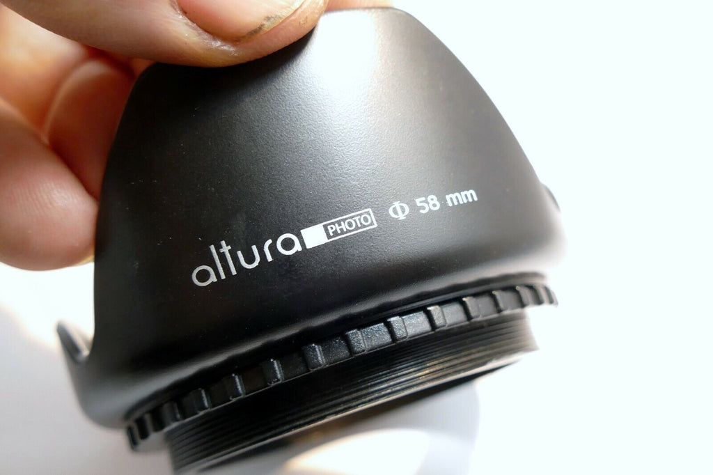 58mm LENS Hood Shade screw in petal plastic single threaded for 18-55mm IS EF-S