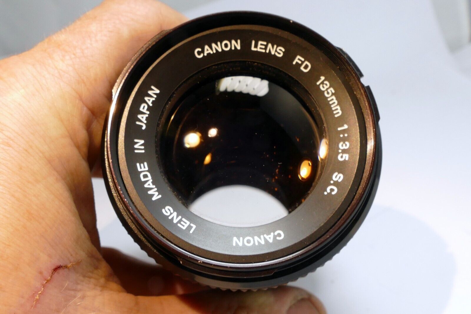 Canon 13mm f3.5 SC FD Lens for manual focus telephoto -   Aperture stuck AS IS