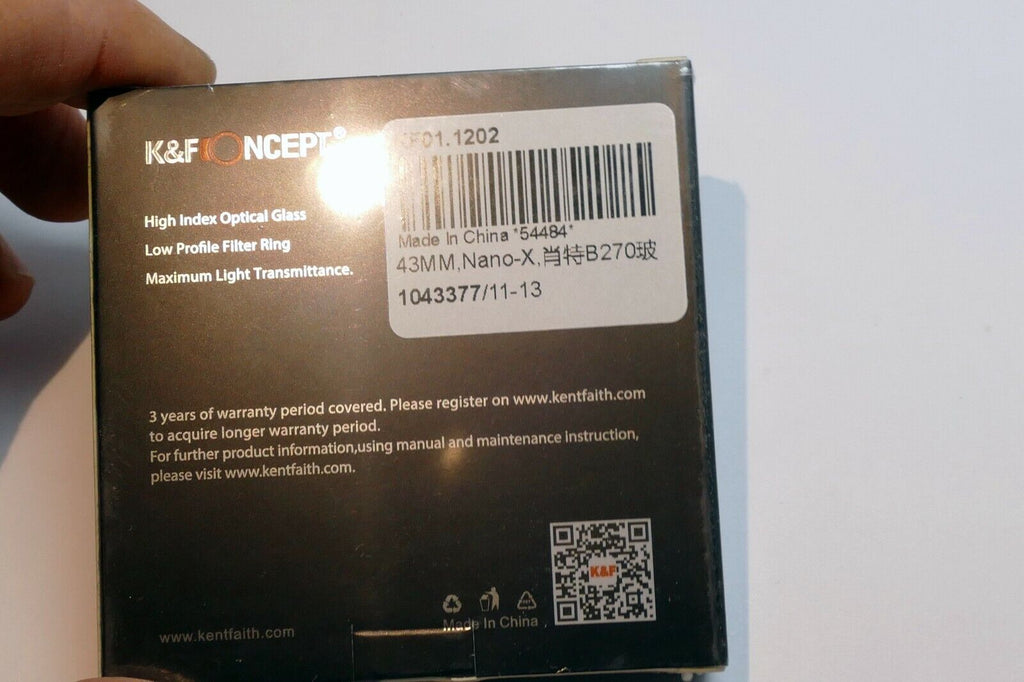 43mm K&F Nano-X PRO MRC UV Lens Filter Slim Design for Wide angle