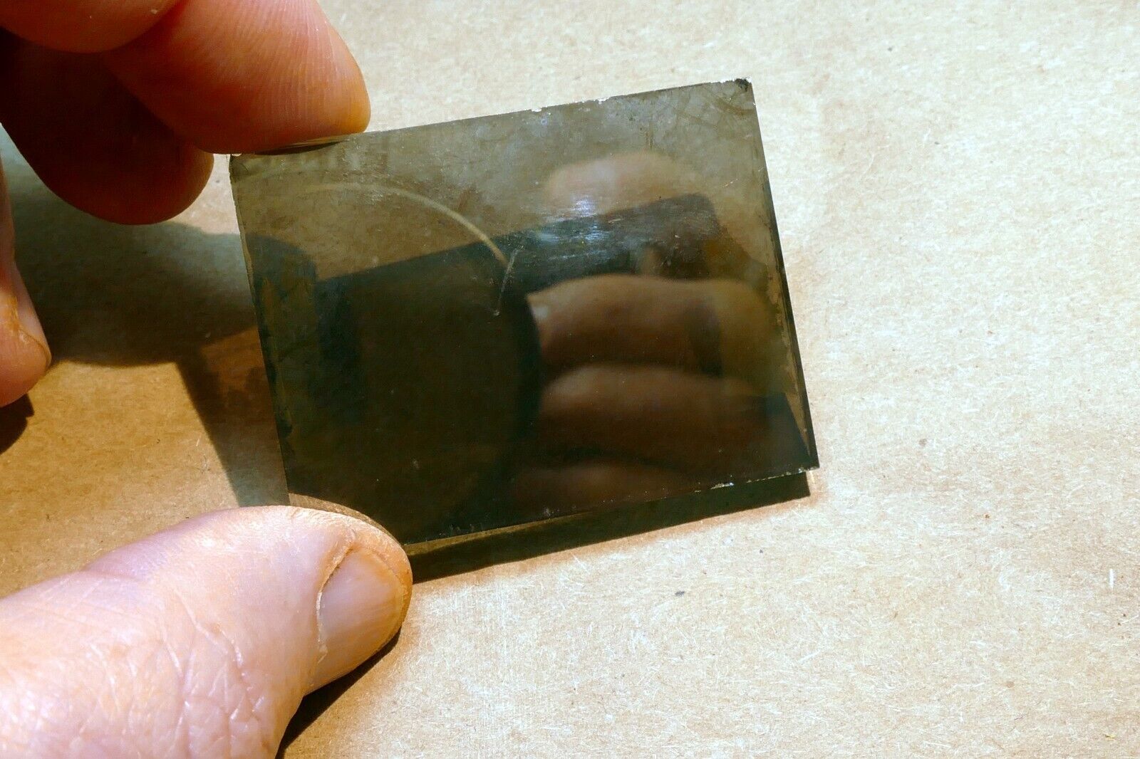 1.5X2" Diameter 0.25" thick First Surface 50% Semi-Transparent Mirror