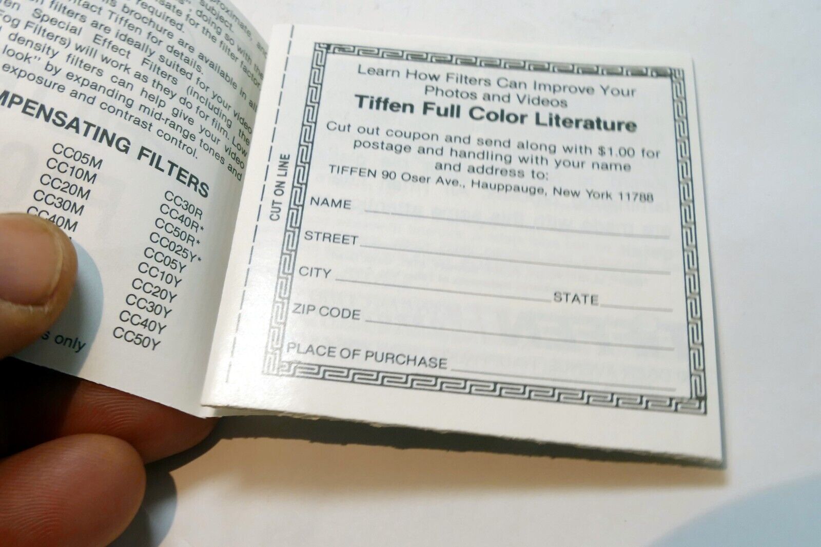 Tiffen Filter Facts Instruction Guide E English lens