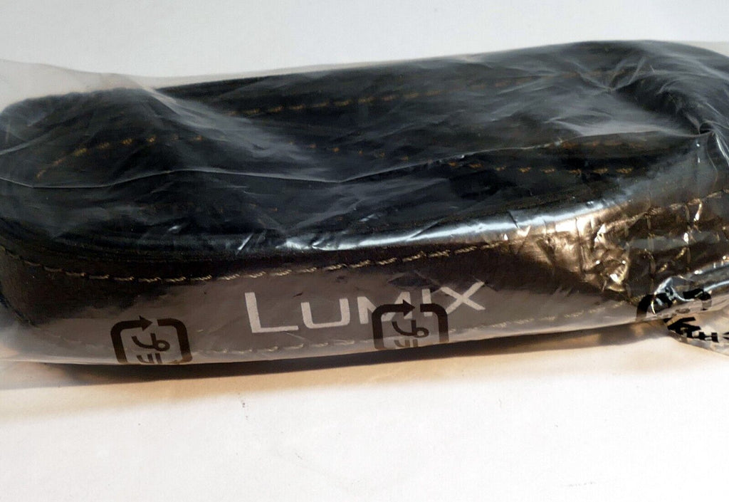 Panasonic Lumix G Shoulder Camera  Strap 1cm narrow Black Leather  - Genuine NEW