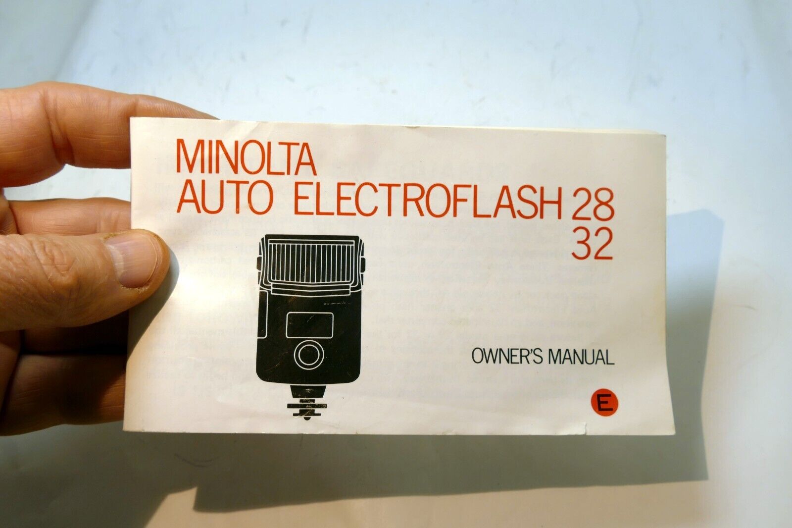 Minolta 28 32 Owner's Flash  Instructions  guide manual English EN