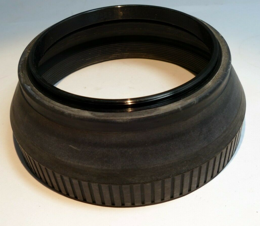 72mm Rubber Lens Hood Shade threaded screw in collapsible telephoto