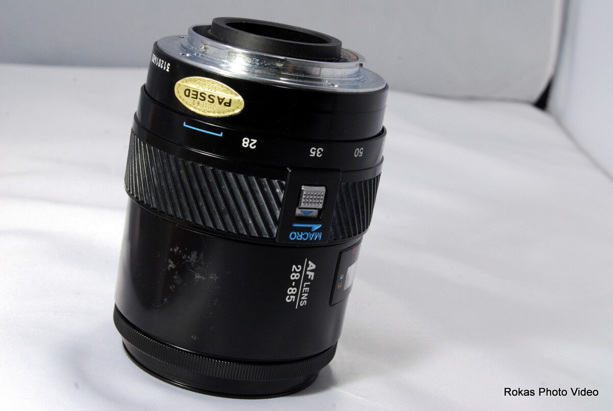 Used Minolta 28-85mm f3.5-5.6 Lens For Parts or Repair (SN 31201480)