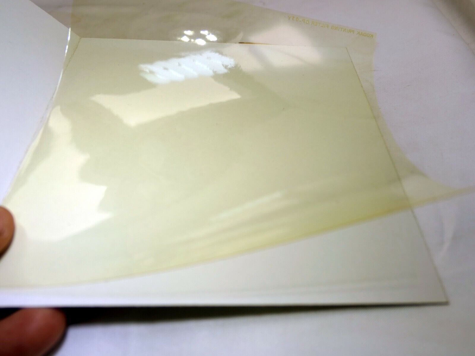 KODAK Color Printing Lens Filter 6X6" gelatin square CP-05Y Light Yellow