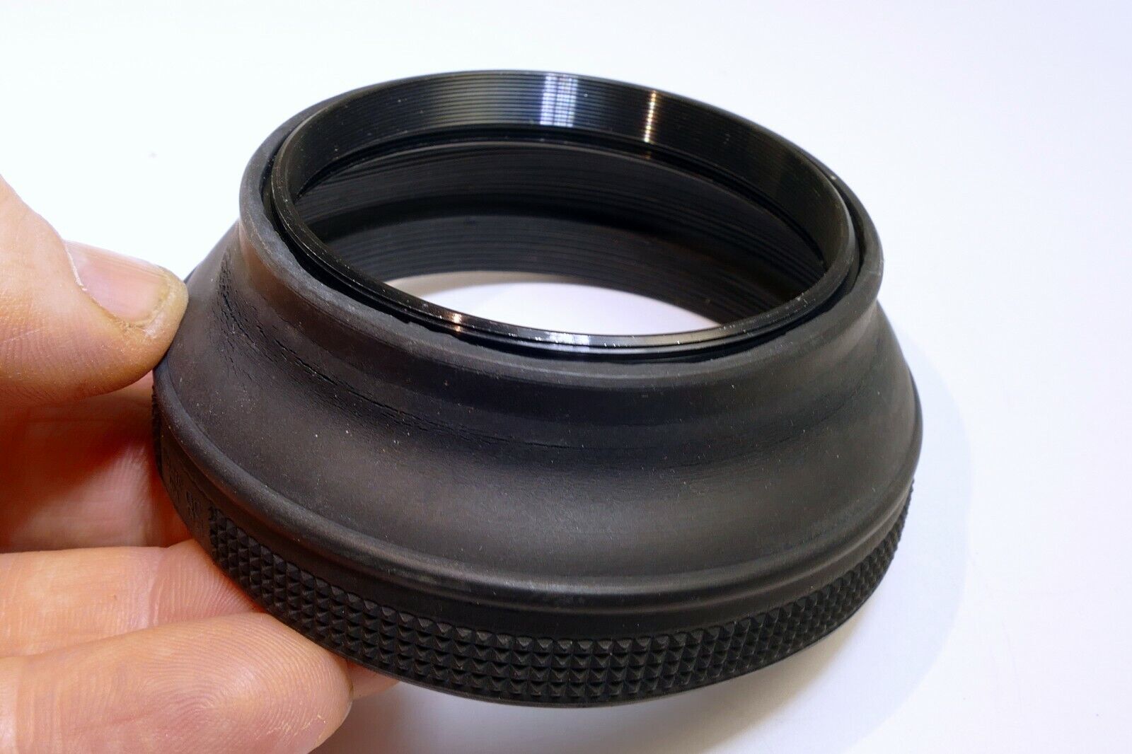 58mm Rubber Lens Hood Shade Collapsible double threaded