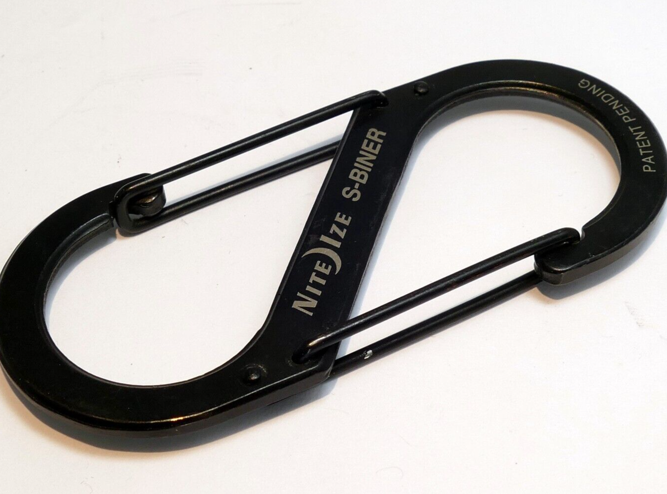 Nite Ize S-Biner Stainless Steel Black Dual-Gated Carabiner for camera strap