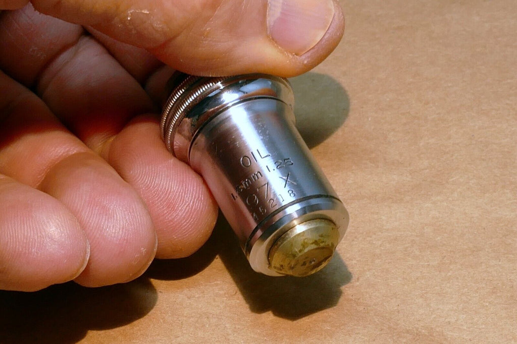 Bausch Lomb 1.8mm 1.25 OIL 97X Microscope Objective Rochester NY  100X