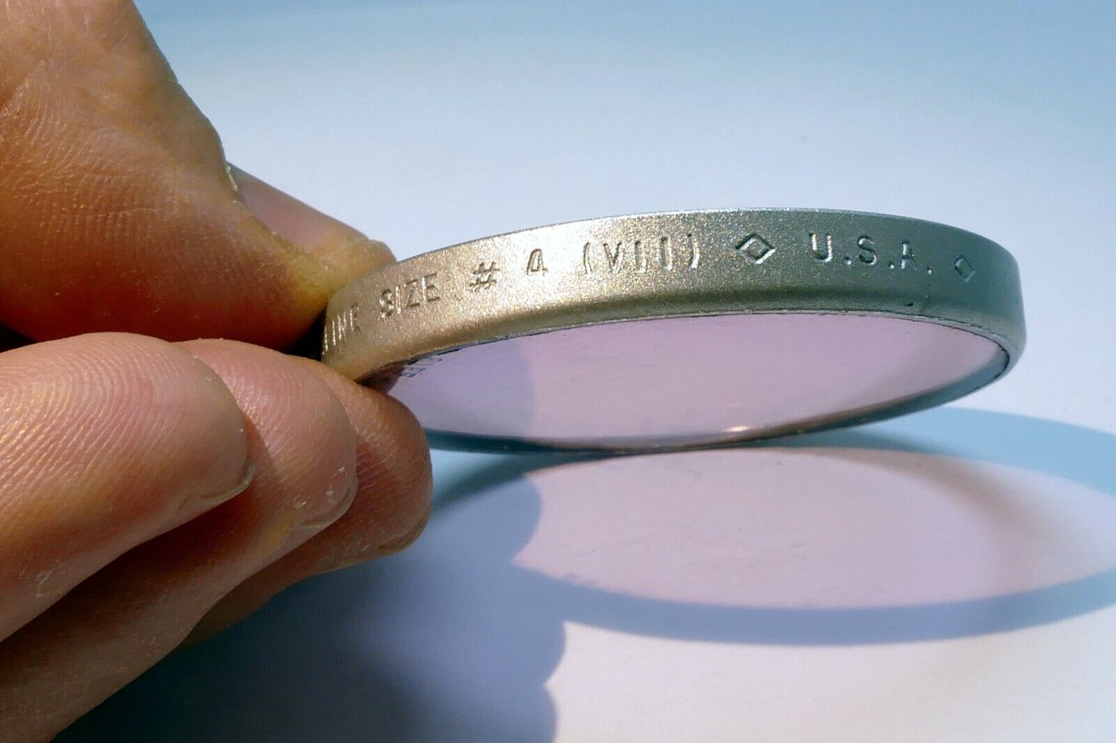 Harrison Duraline size 4 VII - 7 series lens Filter 81-C10R red magenta drop in