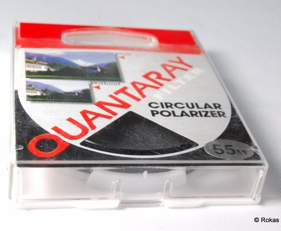 New Quantaray 55mm C-PL Circular Polarizer Filter Lens