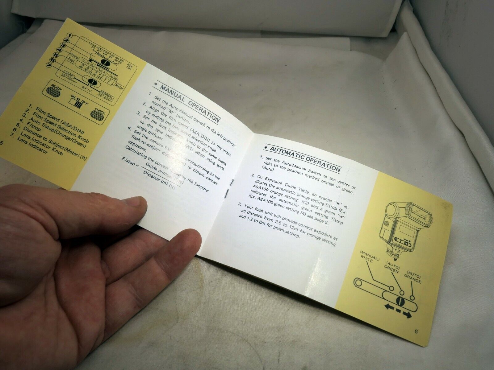 Computer Automatic Eletronic Flash Guide Owners Manual Instructions  English E