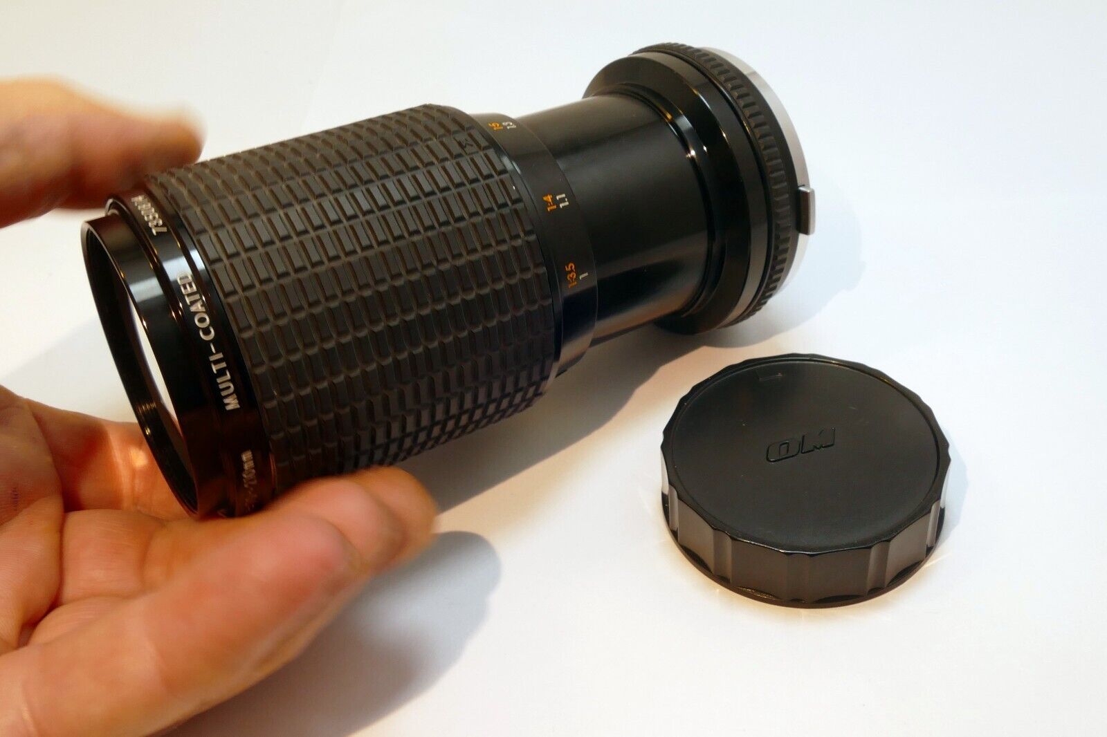 Sigma 70-210mm f4.5 lens for Olympus OM with Haze (AS IS Parts or Repair)