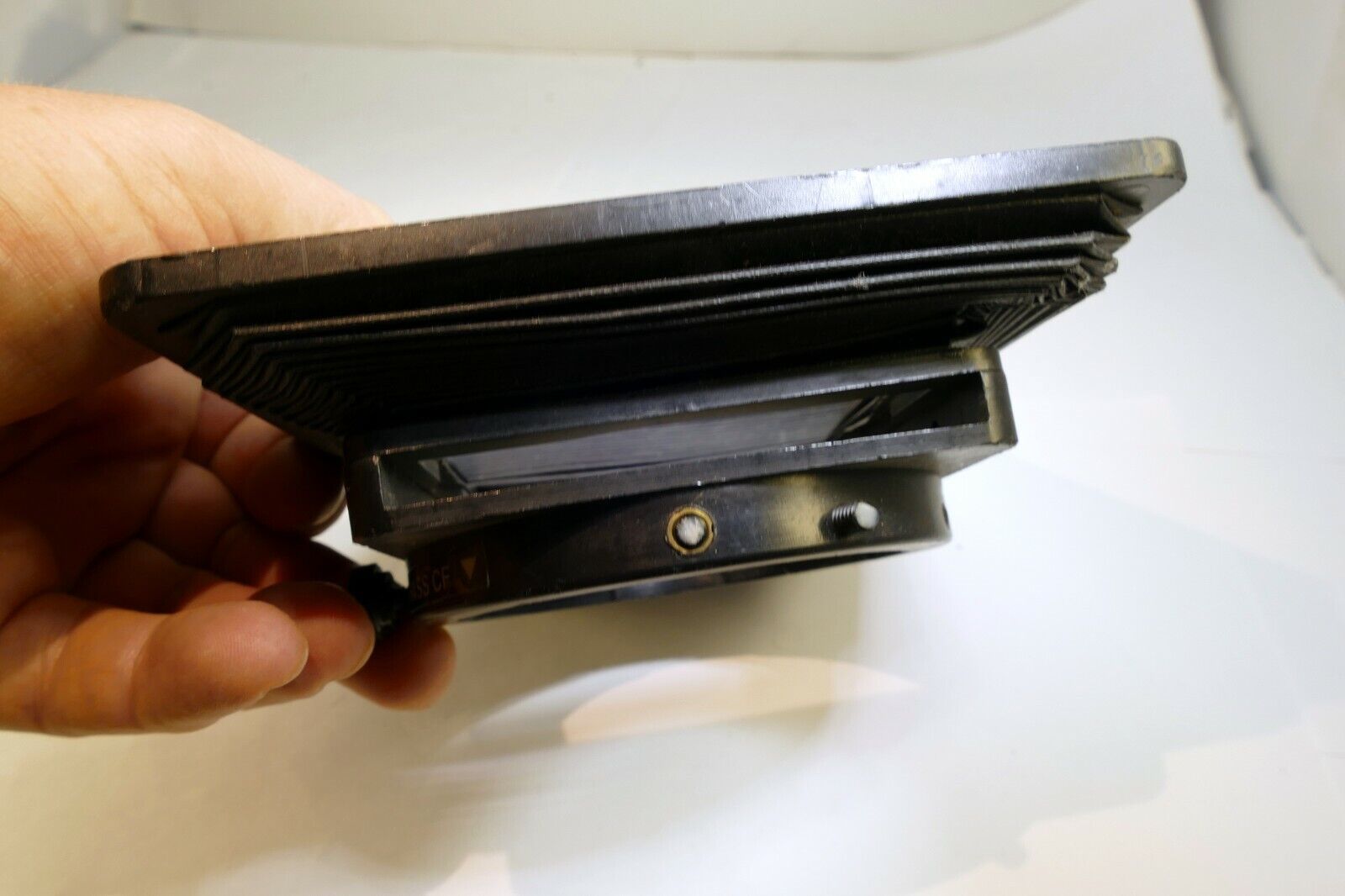 Lindahl Bellows lens Hood 31.1320 Bell-O-Shade Single 3X3 filter slot - AS IS