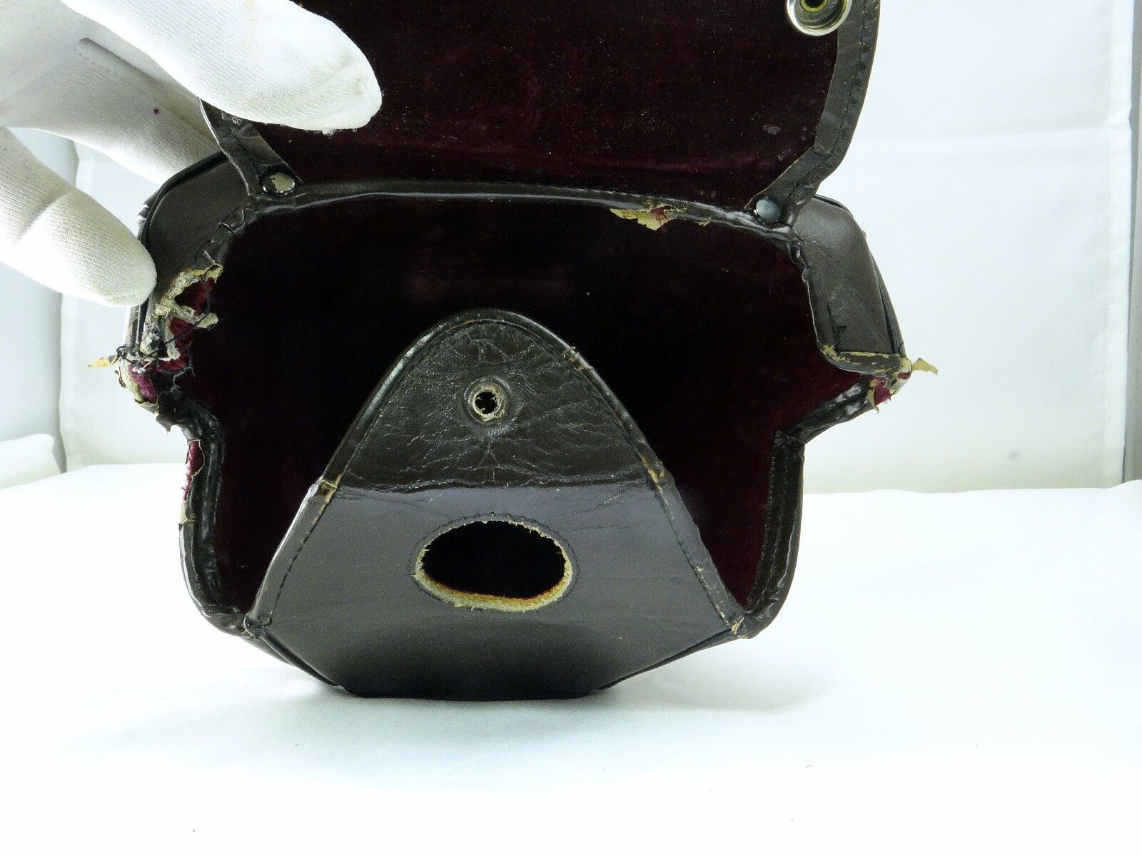 Nikon Leather ever ready case Top part only poor condition