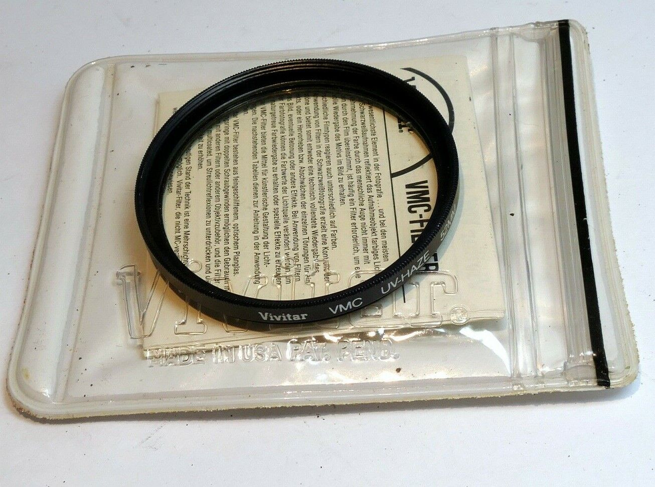 Vivitar UV-Haze VMC 52mm Lens Filter Made in USA Genuine