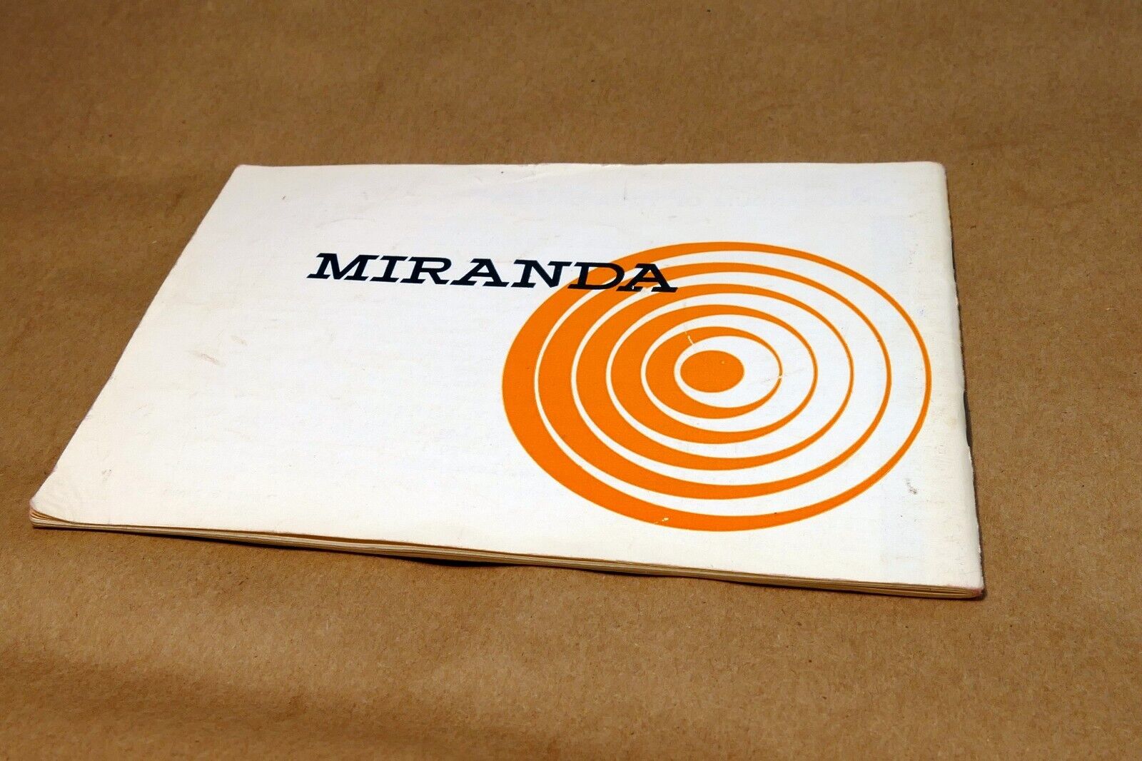 Miranda Model F camera Instruction Manual Guide (E) English