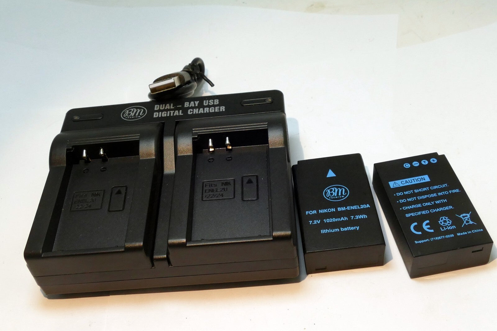 DUAL charger w/2 x EN-EL20a battery replacement for camera 1 V3 Mirrorless