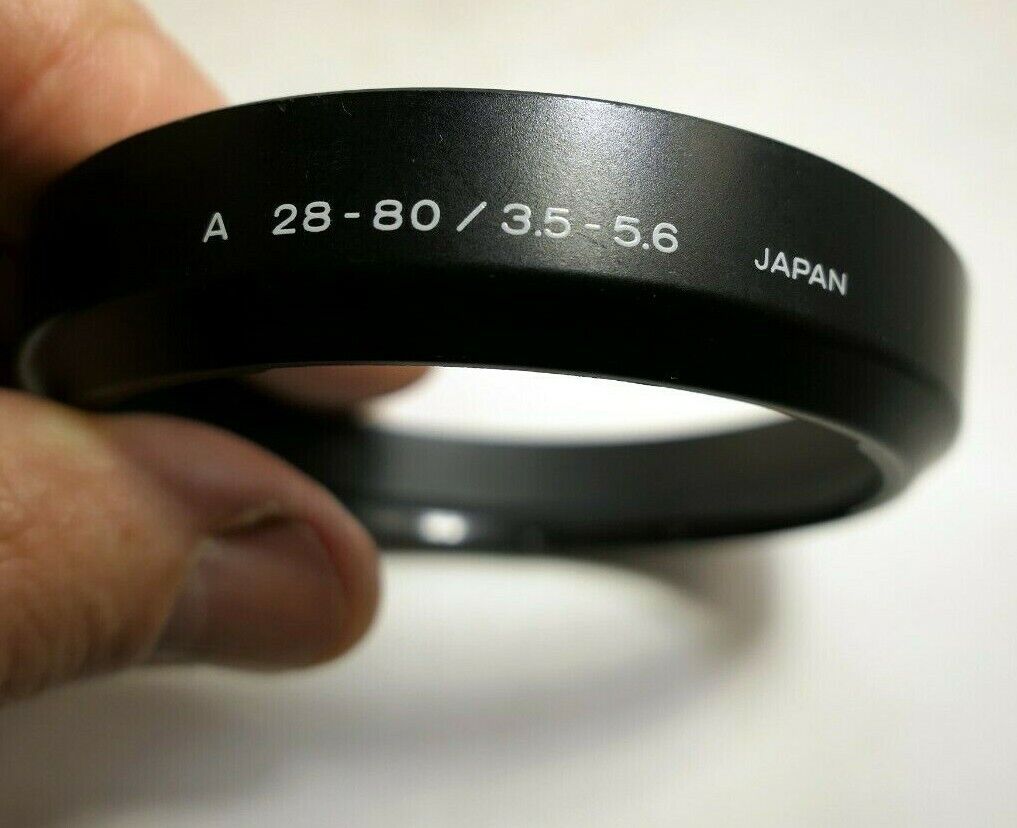 Minolta A 28-80mm 3.5-5.6 Lens Hood Shade AF maxxum auto focus Genuine Original