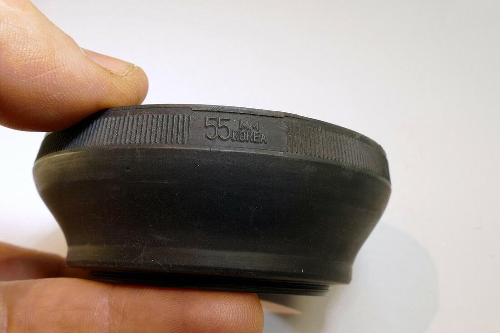 55mm Rubber Lens Hood Shade Collapsible for normal 50mm f1.7 f1.8 lenses
