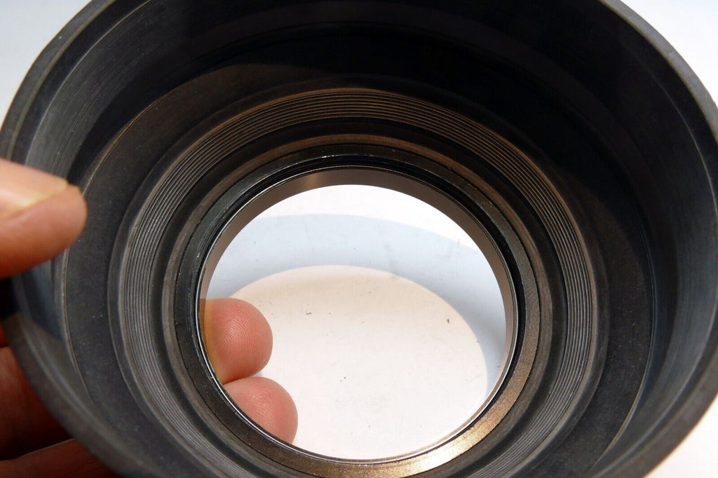 67mm Rubber Lens Hood Shade double threaded 3-way wide angle & telephoto