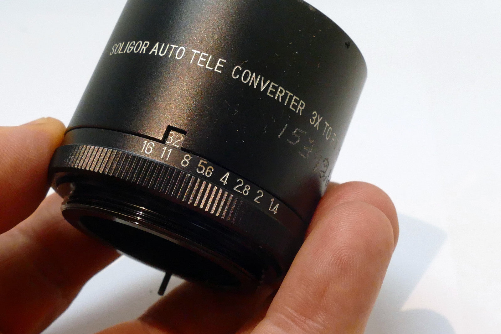 SOLIGOR 3X M42 Lens Tele-converter for Pentax - Universal mount w/ aperture ring