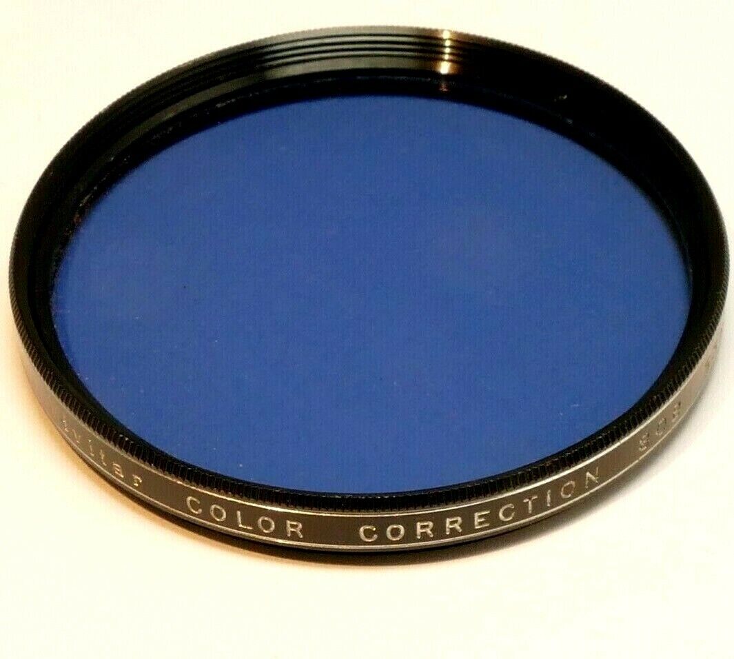 Vivitar 55mm Filter 80B  multi-coated deep blue cooling made in Japan