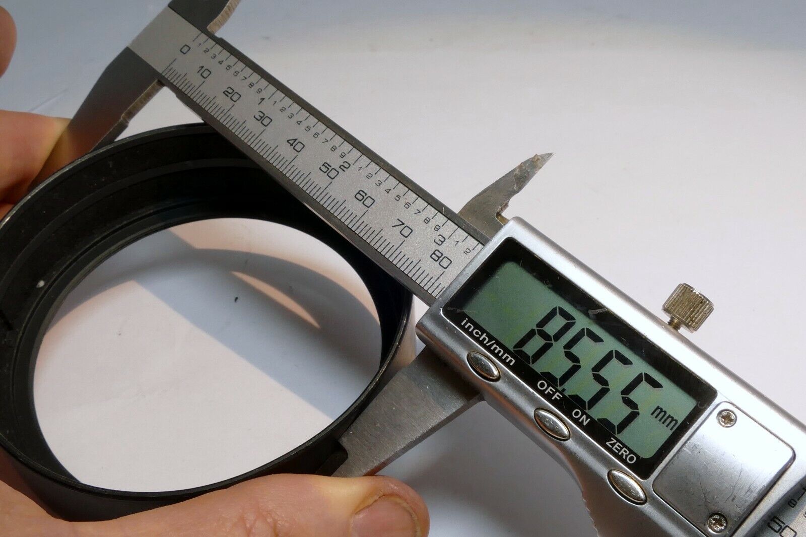 72mm Female Threads  LENS Hood Shade telephoto  slip on 80mm front