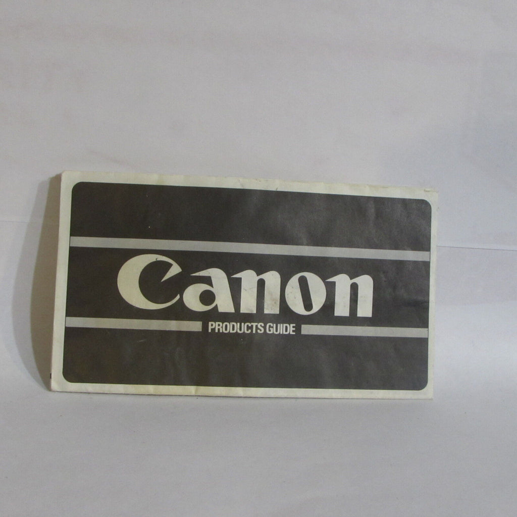 Canon FD camera Products Guide Brochure 1970's Accessory list AE-1 O40742