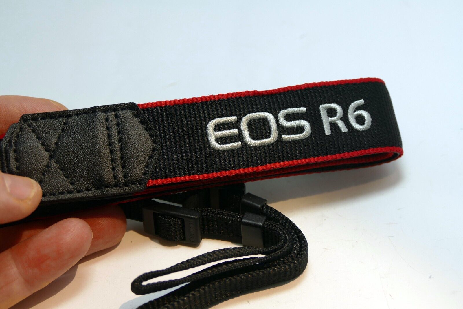 Canon EOS R6 Digital Camera Neck Shoulder Strap Black-Red - Genuine OEM