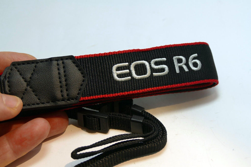 Canon EOS R6 Digital Camera Neck Shoulder Strap Black-Red - Genuine OEM