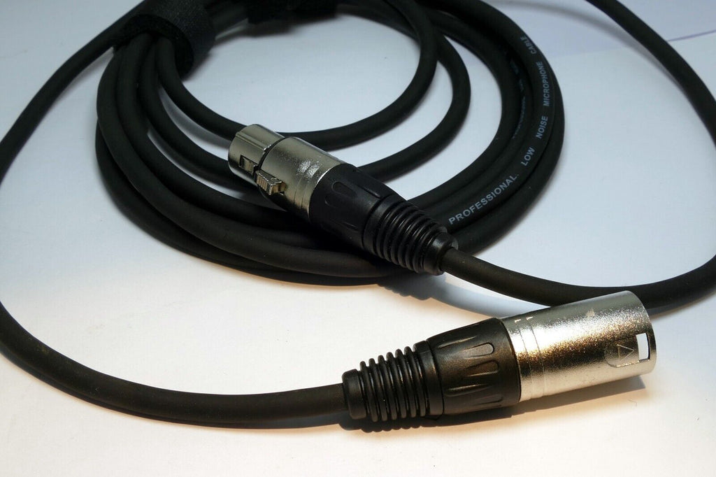 XLR M-F Male to Female 3 pin Audio Cable  9 feet extension adapter Low Noise Pro