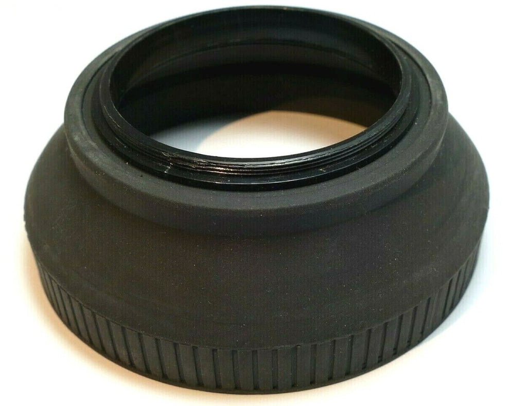 58mm rubber Lens Hood Shade collapsible double threaded short