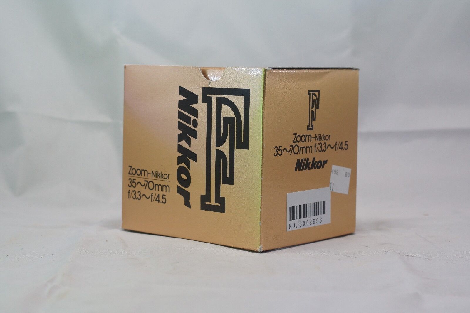 Empty Box for Nikon zoom 35-70mm f3.3-4.5   F (Ai-s)  lens manual focus