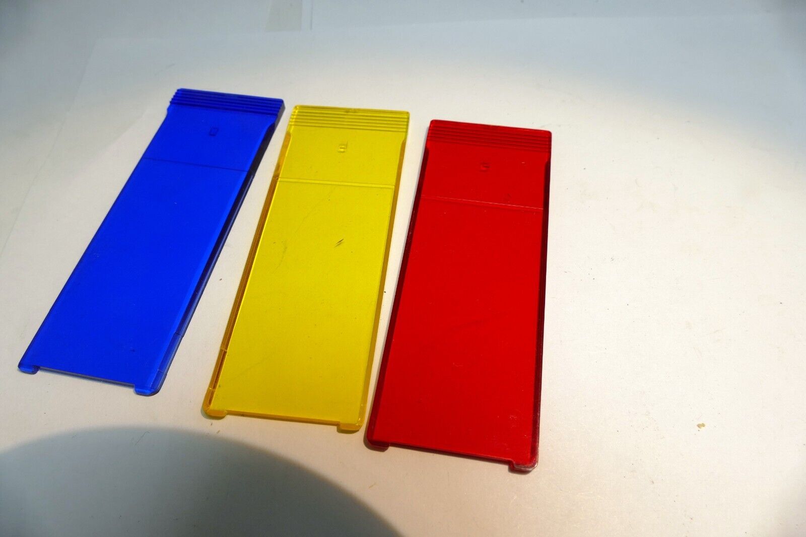 Color filter  Gel filter set 3X8cm for flash system Red Yellow Blue