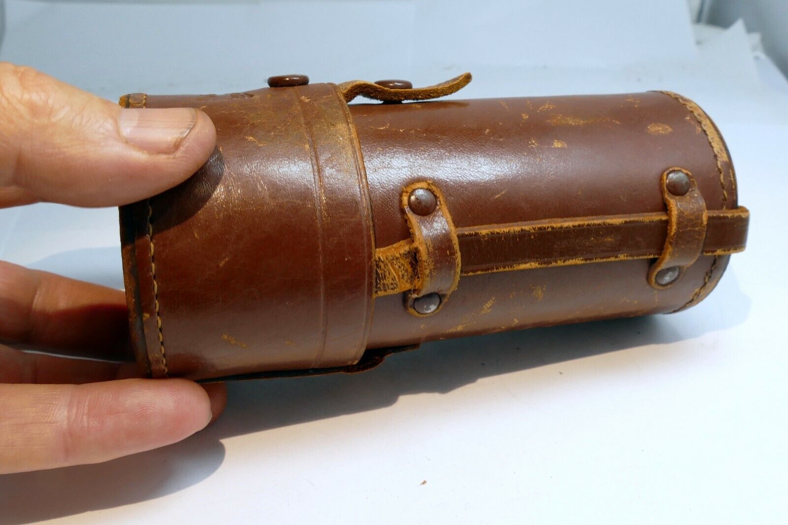 Leather Case Canon for 85mm f1.9 f2 L39  Lens rangefinder Serenar w/ strap