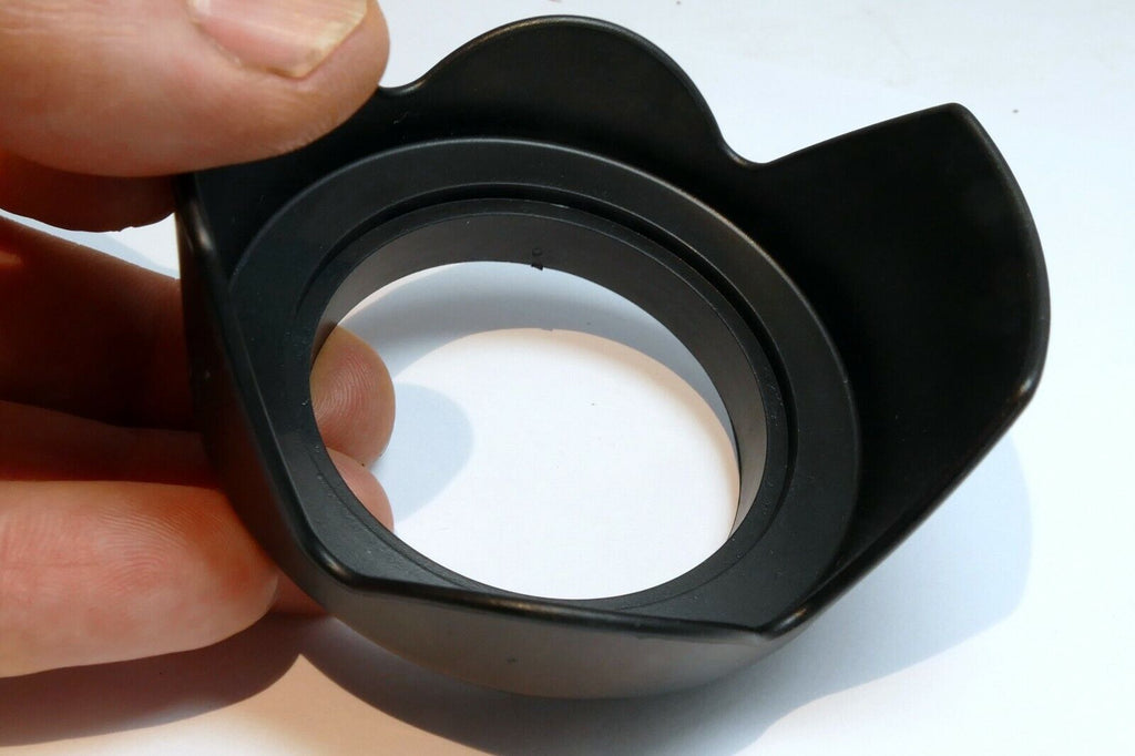 55mm Lens Hood Shade threaded plastic petal shaped  for 50mm f1.8 f1.4