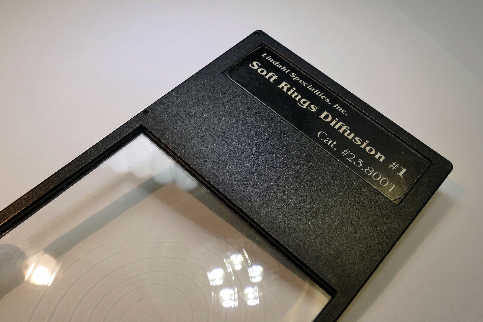 LINDAHL SOFT RING DIFFUSION #1 Drop in Lens Filter square 3X3" Portraiture Focus