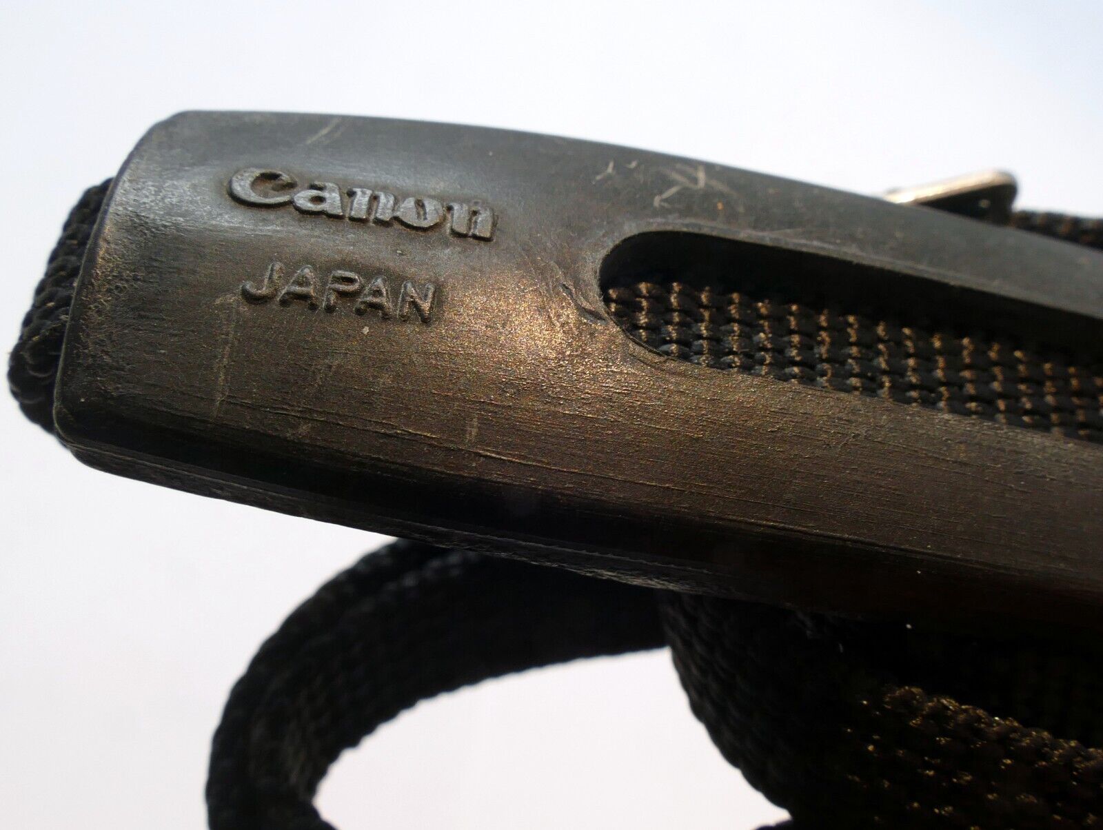 Canon AE-1 F1 A1  Camera Shoulder Strap Black 1cm narrow   - Genuine OEM vintage