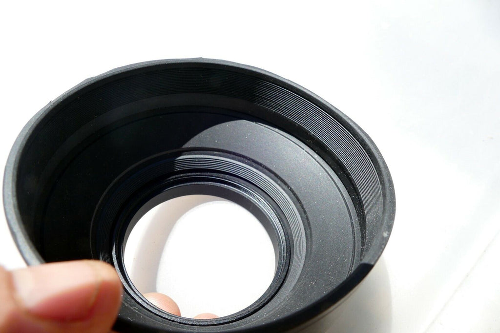 58mm Rubber Lens Hood Shade double threaded Telephoto 200mm 300mm 80-200mm
