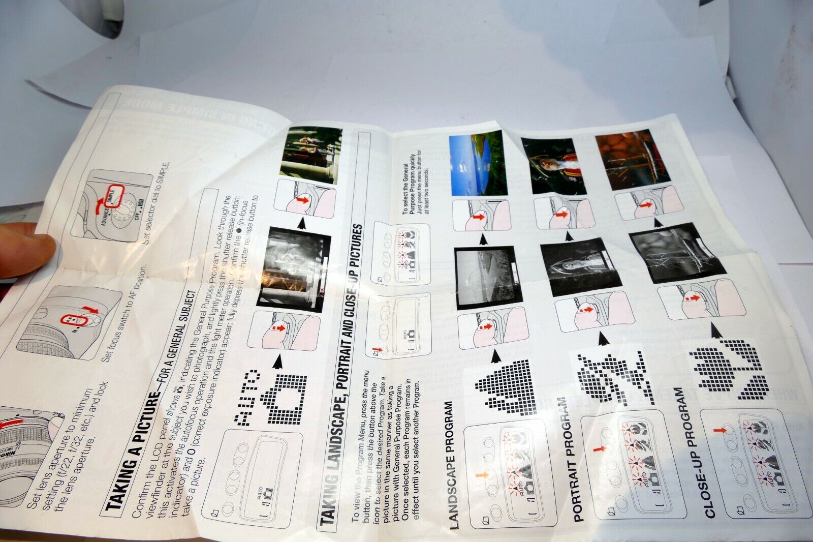 Nikon N50 camera booklet brochure simple guide