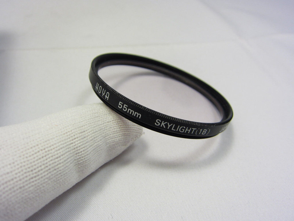 Used HOYA 55mm SKYLIGHT (1B) Lens Filter (with Tiny nicks) Made In JAPAN 6410059