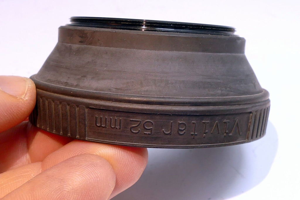 52mm Lens Hood Shade rubber threaded screw in for 50mm f1.4