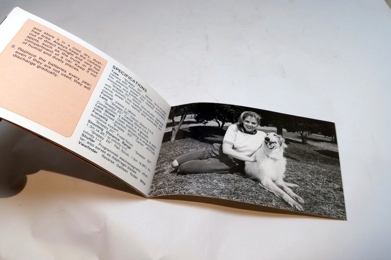 Canon Snappy 50/20 Film camera manual  Instruction Guide E English original