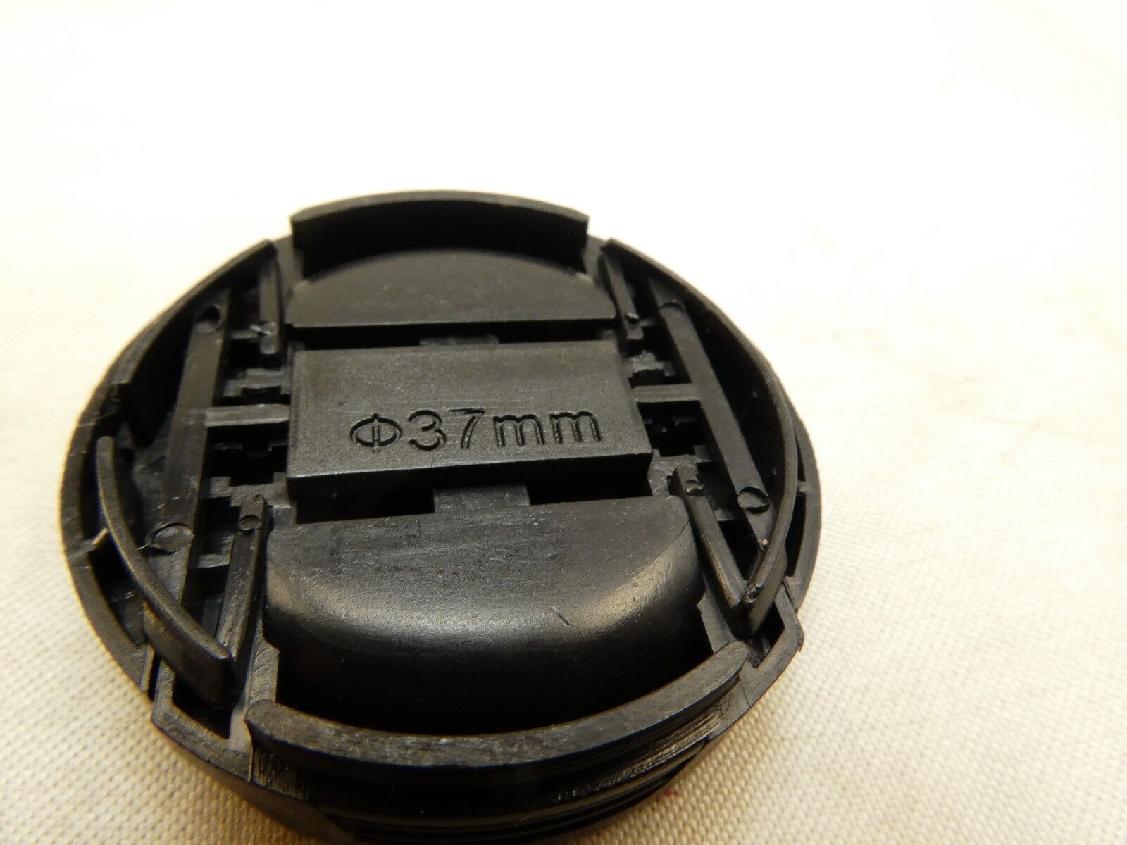 37mm Black Front Cap  snap on type for Sony Handicam Camcorder